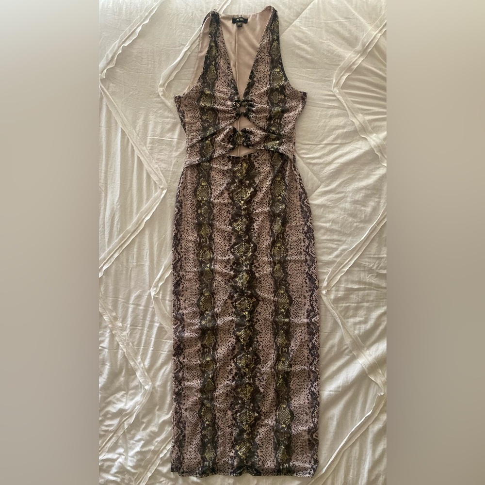 AFFRM snakeprint DRESS